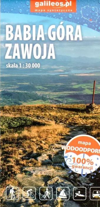Babia Góra i Zawoja. Mapa turystyczna, 1:30 000. Plan