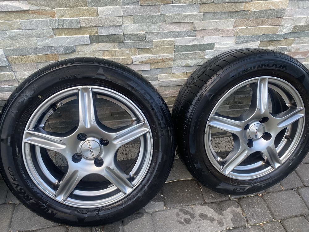 Felgi z oponami 4x100 6Jx15H2 HS Hyundai i20. DEZENT