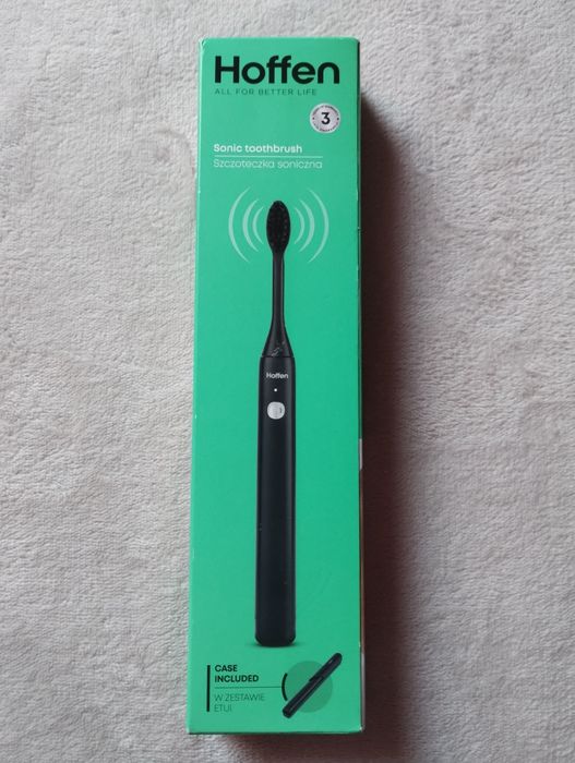 Szczoteczka soniczna do zębów czarna Hoffen