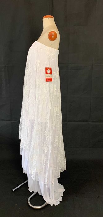 Nowa asymetryczna suknia ślubna 38 M BOHO Koronka HOLO Loves Lace