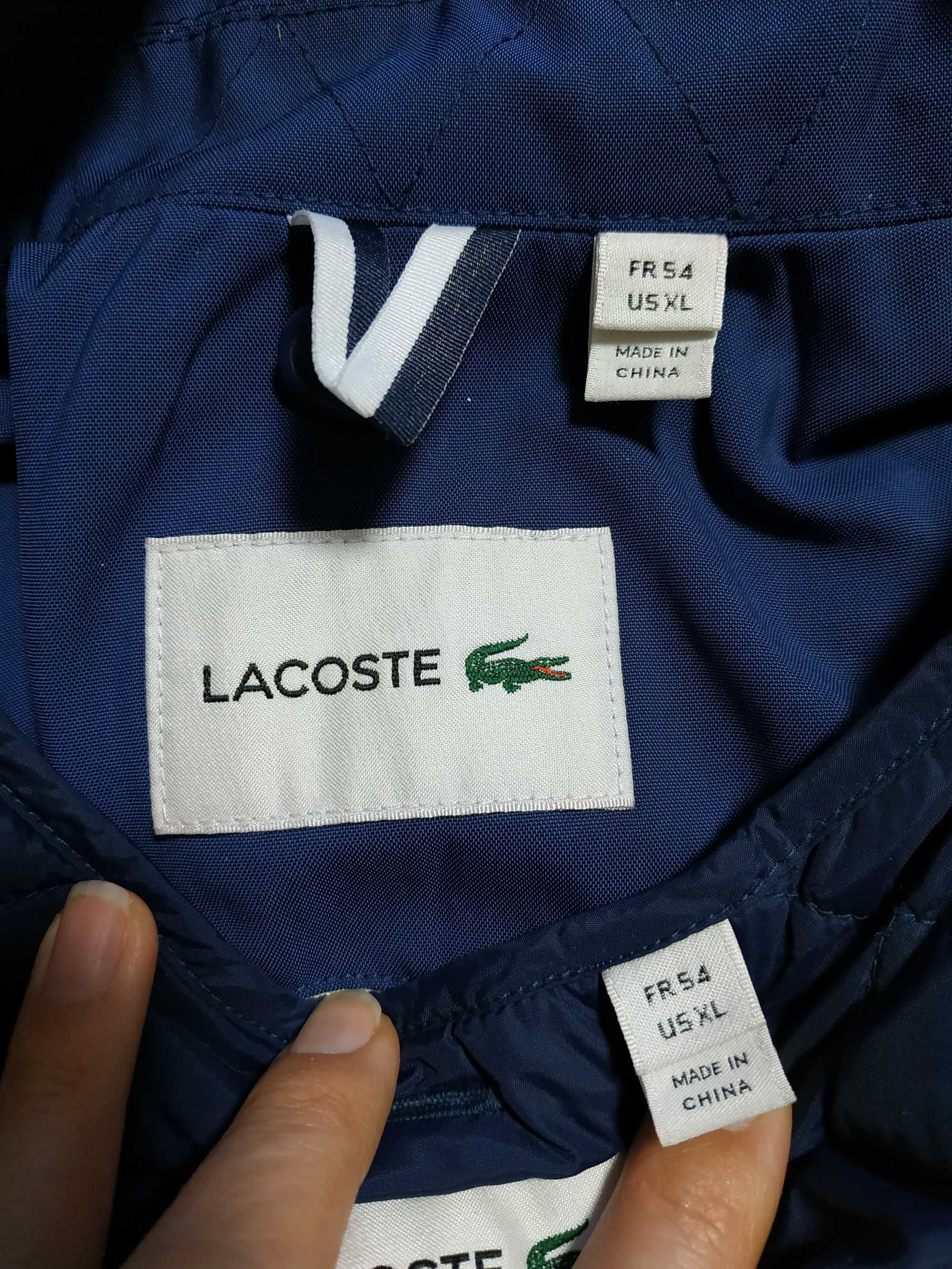 Мужское пальто/плащ Lacoste с тёплой съёмной подстёжкой, р. XL