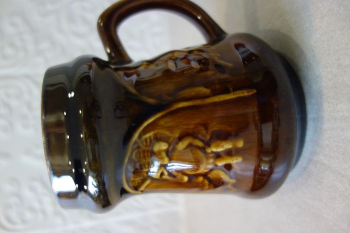 Mirostowice ceramika PRL kufel 2 szt