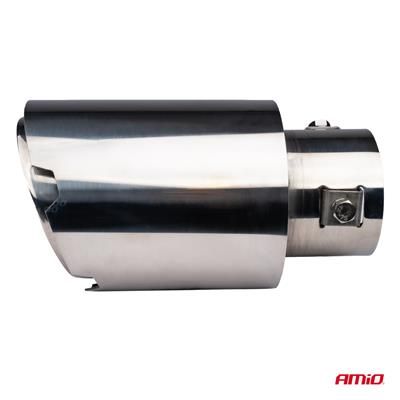 Końcówka Tłumika Wydechu Stal Nierdzewna Chrom