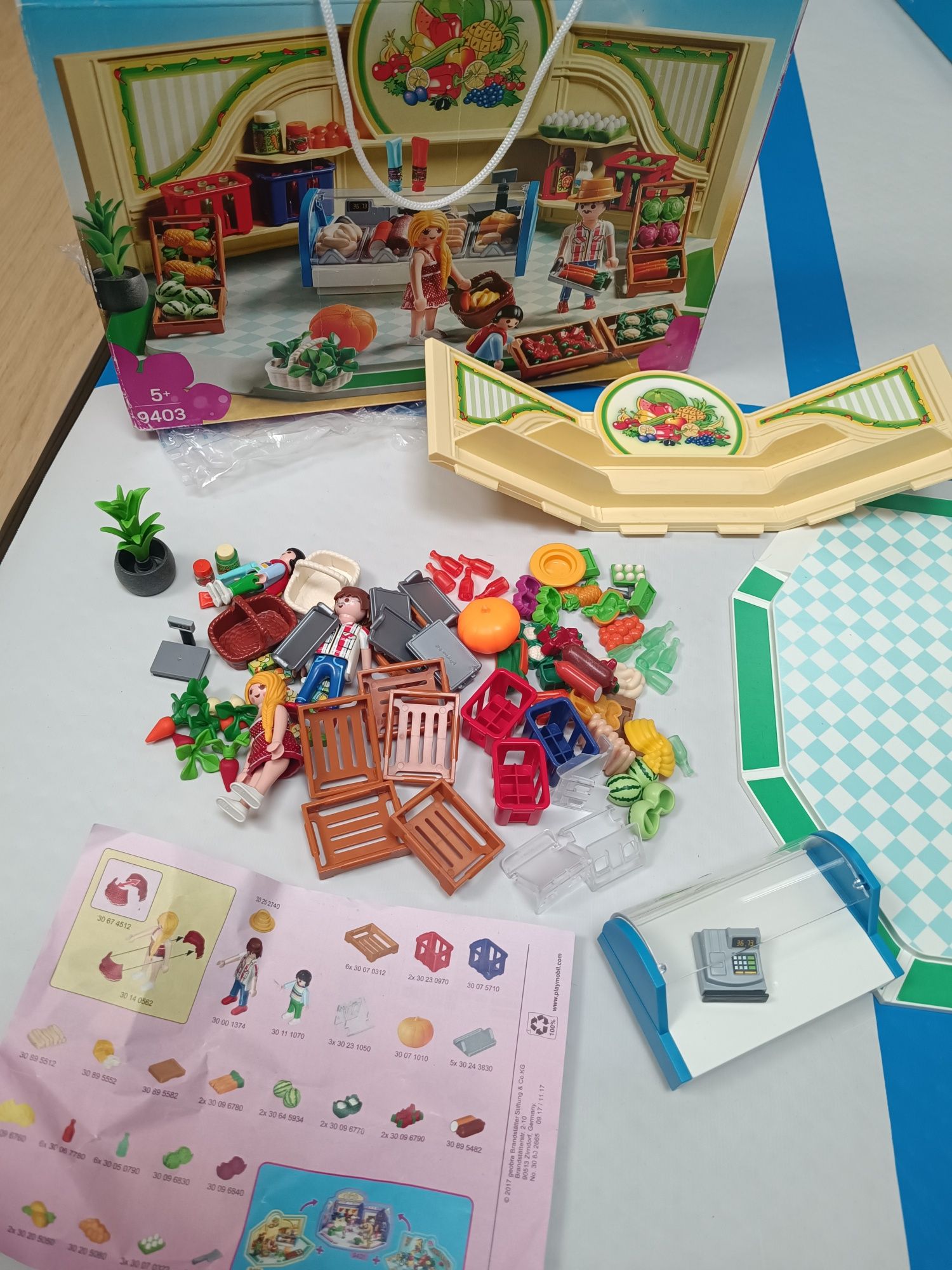 Playmobil sklep ze zdrową żywnością kompletny 9403