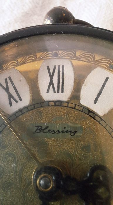 Relogio despertador Blessing Vintage West Germany anos 40/50