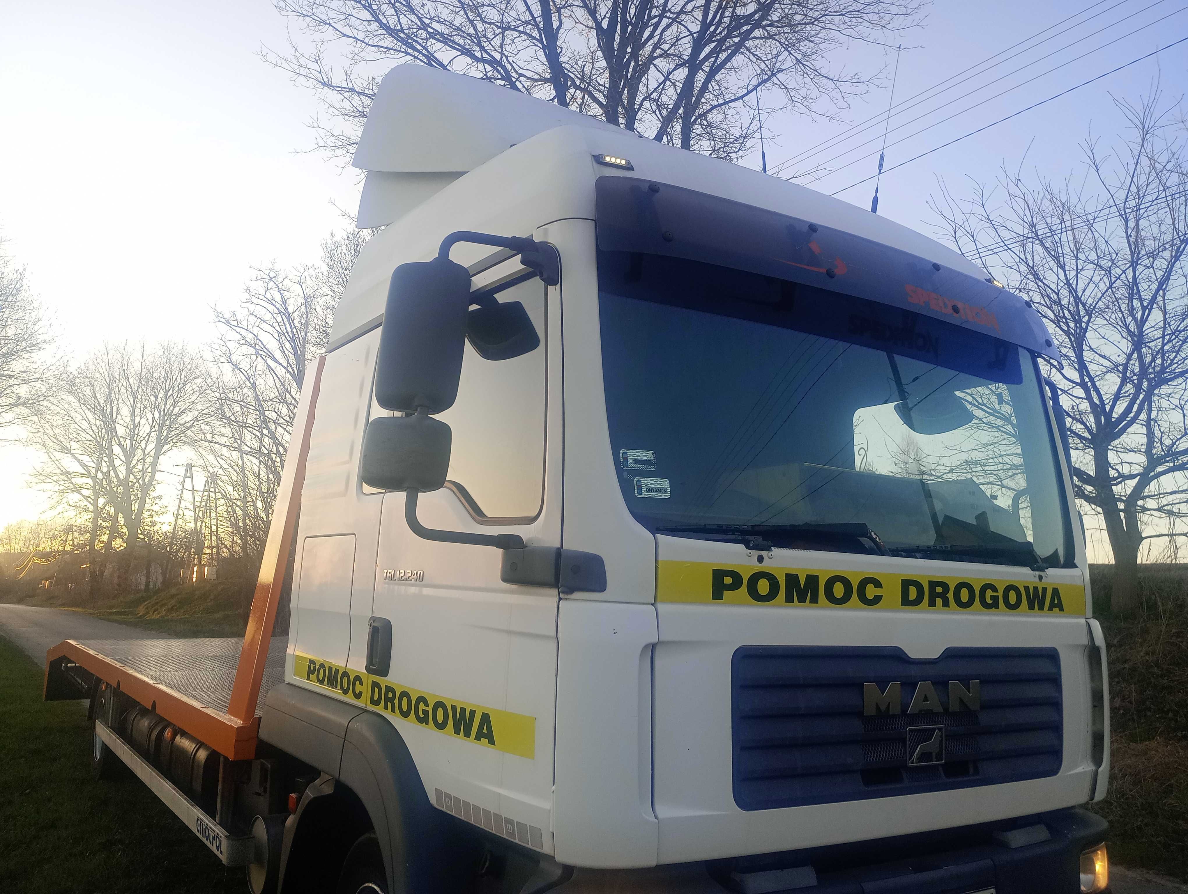 Zabudowa Najazd Laweta Autolaweta Pomoc Drogowa Man TGL 12.240 DMC 12T