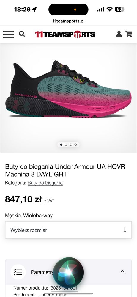 Buty do biegania z bluetooth Under Amour HOVR Machina 3 DAYLIGHT