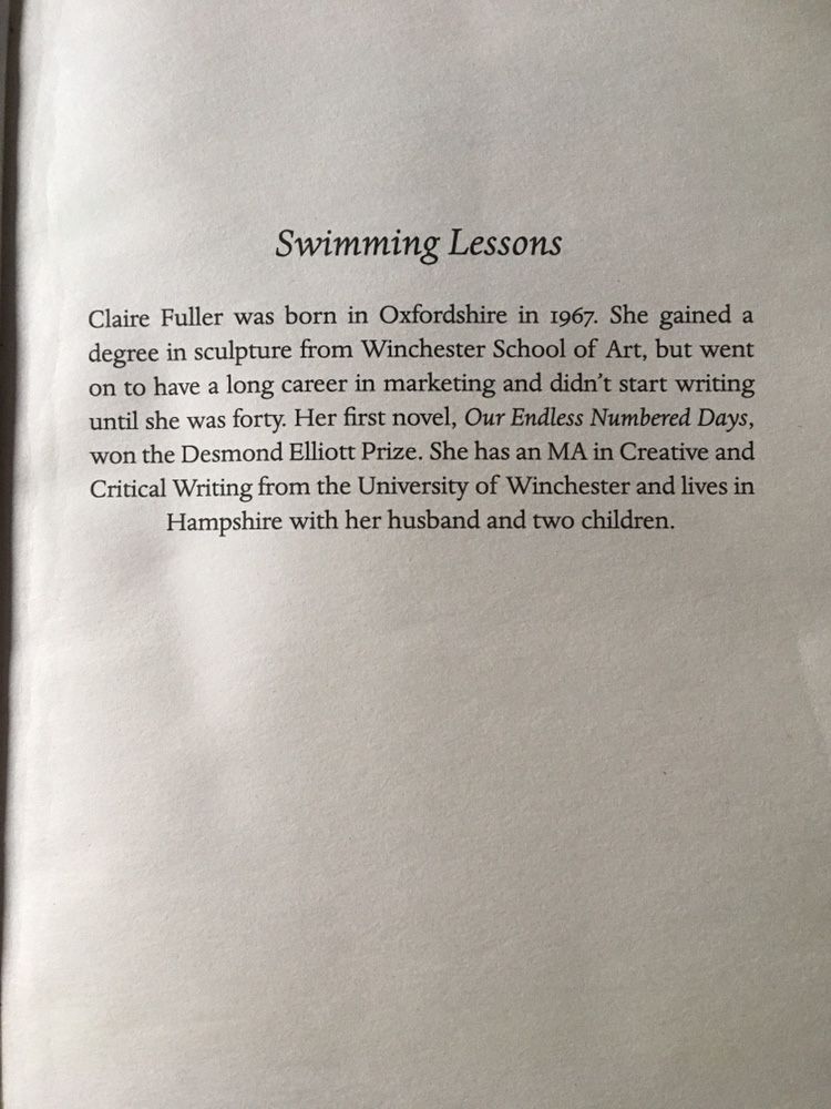 Swimming lessons książka w języku angielskim