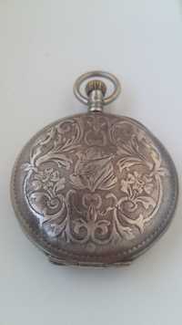 Zegarek kieszonkowy SALTER z 1900 r srebro 84 Carska Rosja.