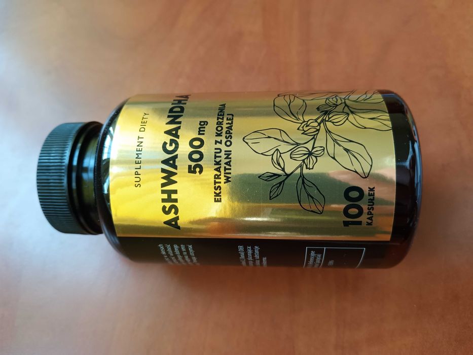 ASHWAGANDHA 100 kapsułek stres zmęczenie problemy z koncentracją
