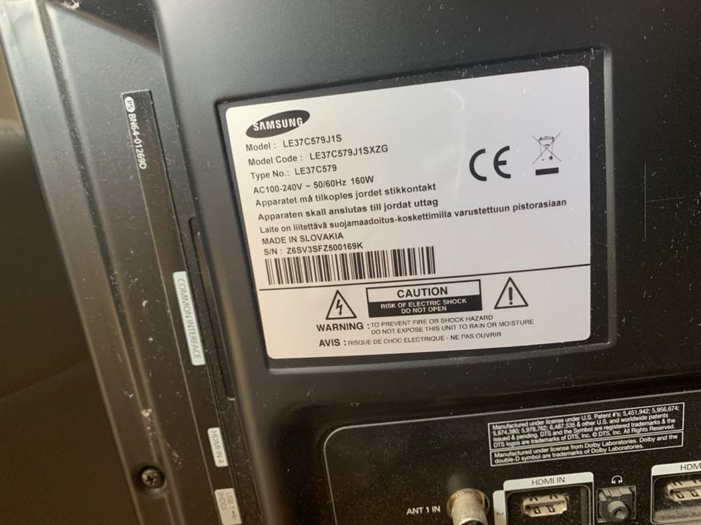 Sprzedam sprawny telewizor Samsung LE37C579J1S