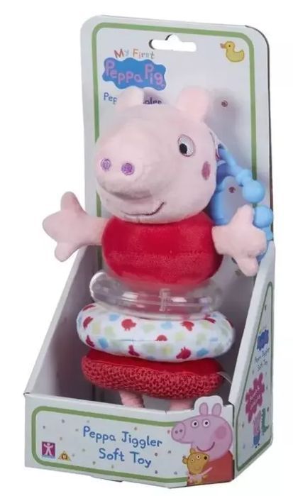 Świnka Peppa. Zawieszka z grzechotką. TM Toys. Nowy Produkt