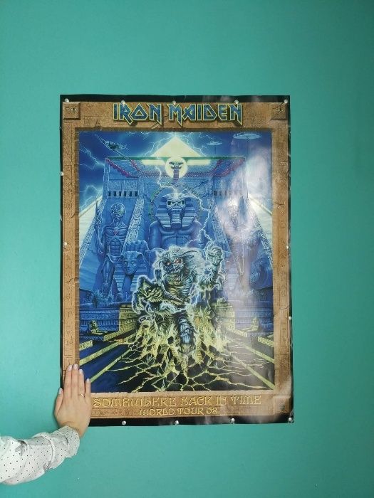 Iron Maiden Somewhere Back in Time 2008 - plakat z trasy koncertowej