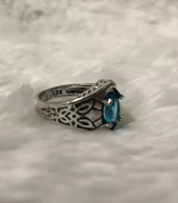 Anel pedra da lua de corte oval do vintage Novo