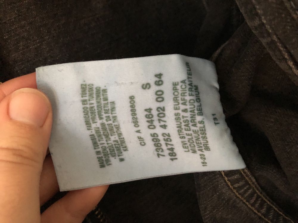 Kurtka jeansowa na suwak Levi Strauss & Co XS/S