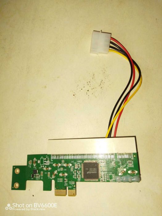 Конвертер PCI-e x1 в PCI, адаптер-переходник на ASM1083