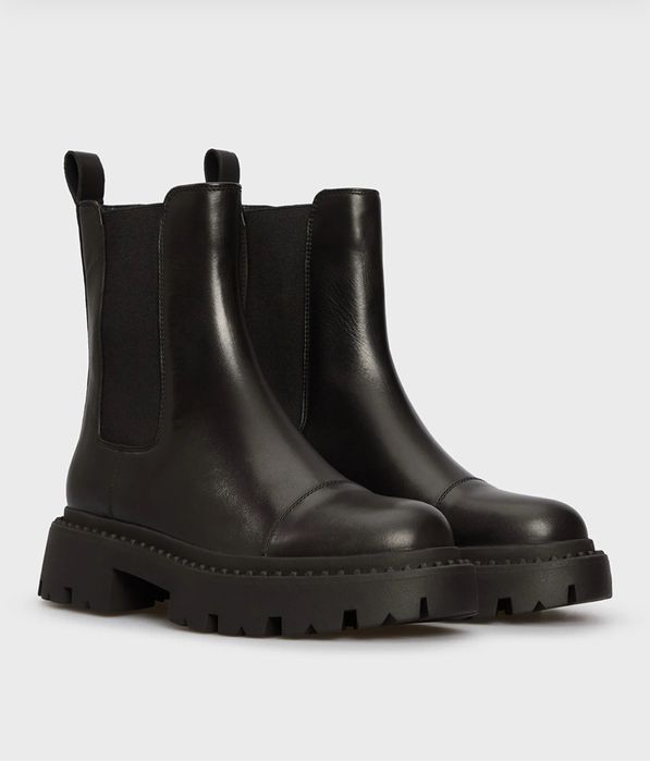 Жіночі чорні шкіряні челсі Negroni PRPY, 37 розмір