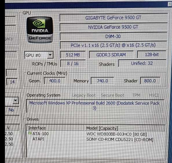 Karta Graficzna Gigabyte GeForce 9500GT 512MB DVI