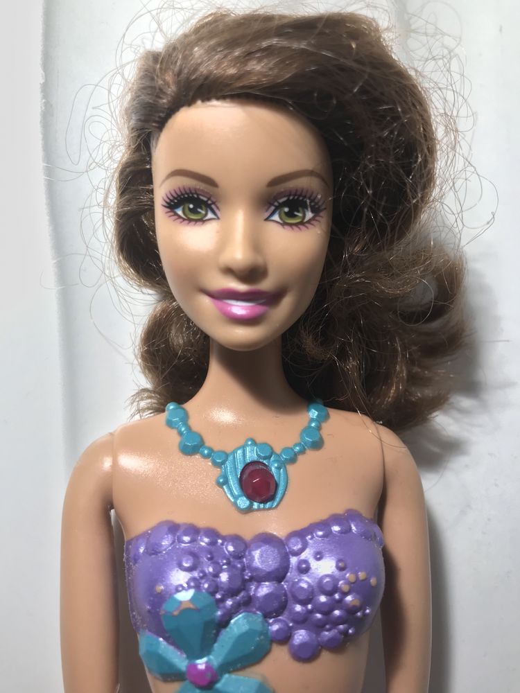 Barbie syrena LED barbi lalka świecąca