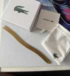 Męska Bransoleta Lacoste Metropole Gold Nowa branzoleta złota 19 cm
