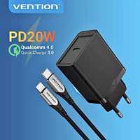 Зарядное Vention PD 20W Type-C/блок питания для Вашего iphone/android