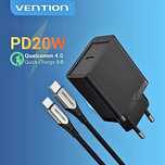 Зарядное Vention PD 20W Type-C/блок питания для Вашего iphone/android