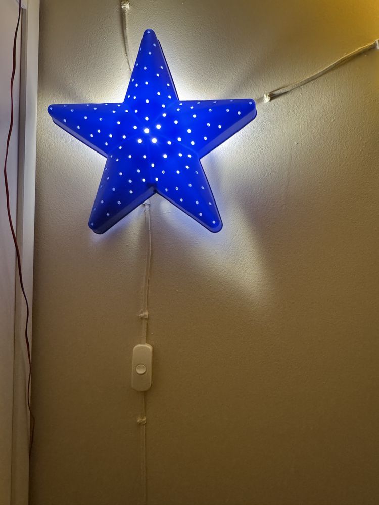 Lampy Ikea zestaw księżyc chmurka gwiazda lampa ścienna
