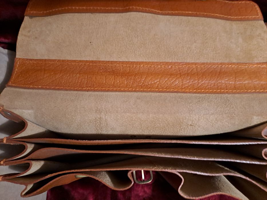 Torba skórzana brązowa