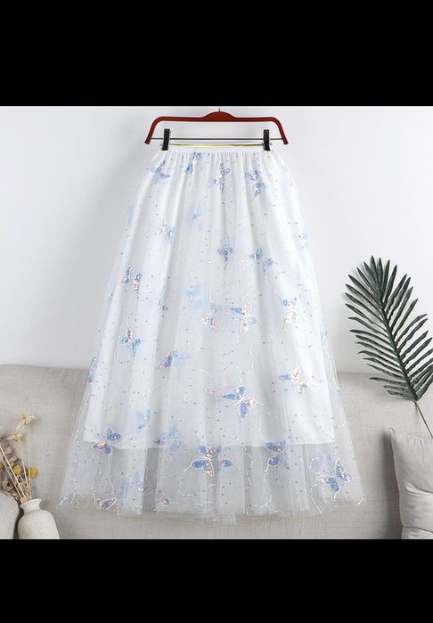 Юбка летняя/ белая р.44-52