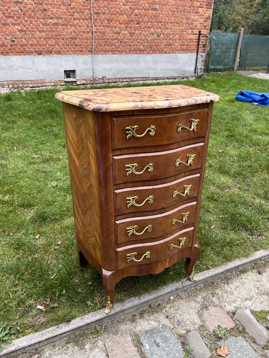 Пнтикварний комод вітрина шафа секретер дерево мармур