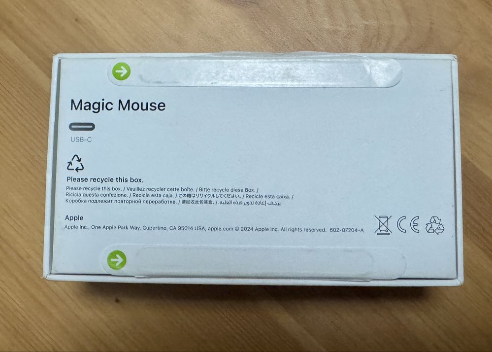 Rato Apple Magic Mouse USB-C - Branco - NOVO