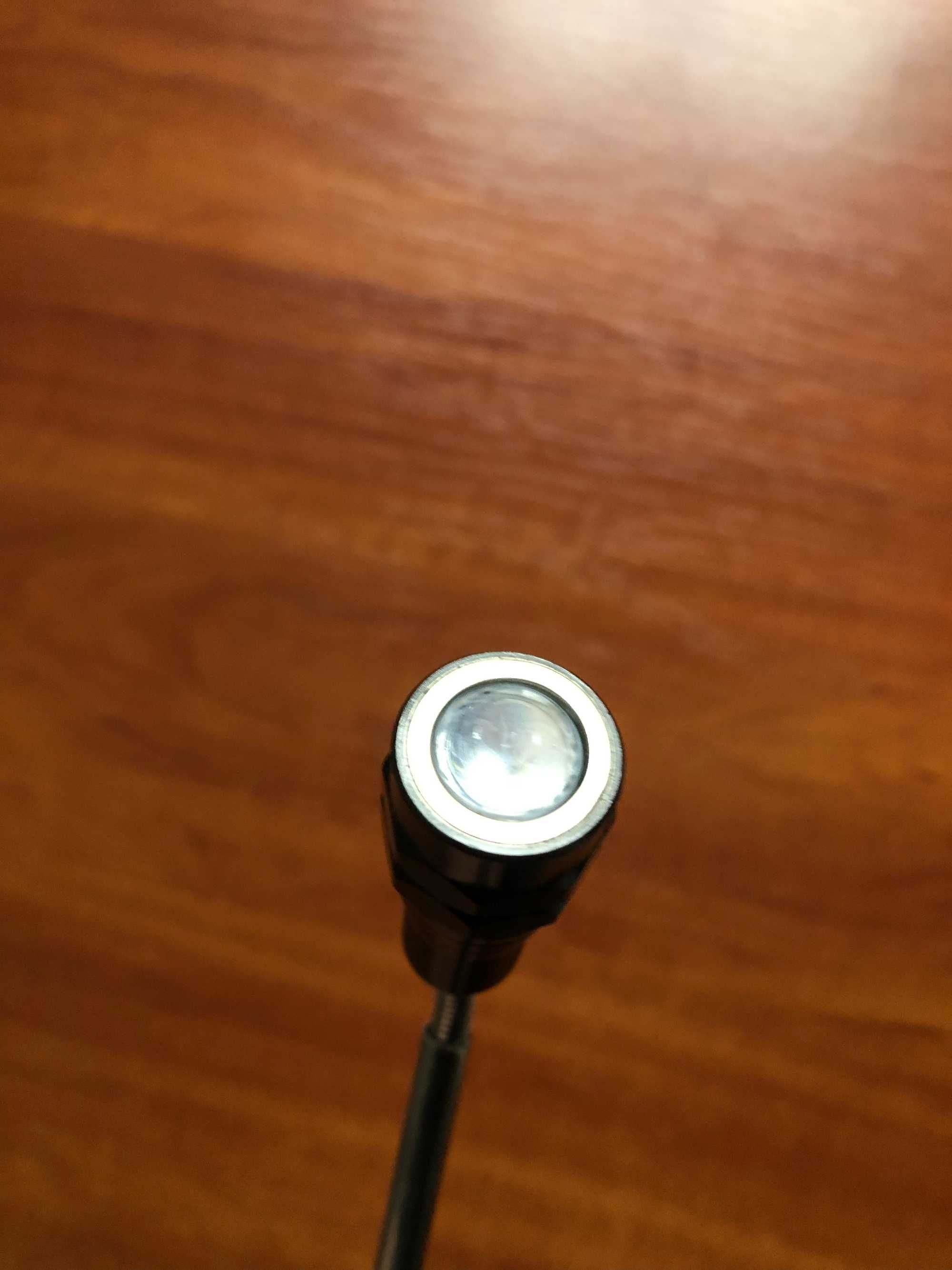 Latarka teleskopowa z magnesem, inspekcyjna.