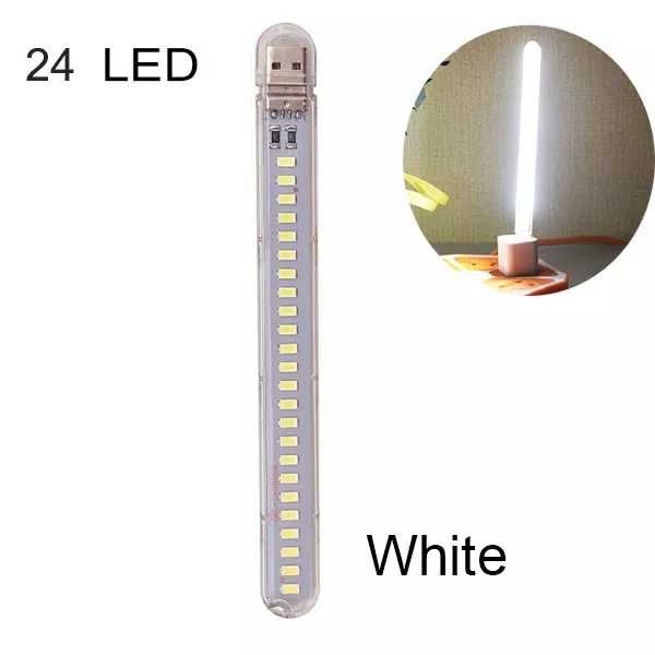 Светодиодный Сверх Яркий фонарик USB лампа LED светильник 24 диода