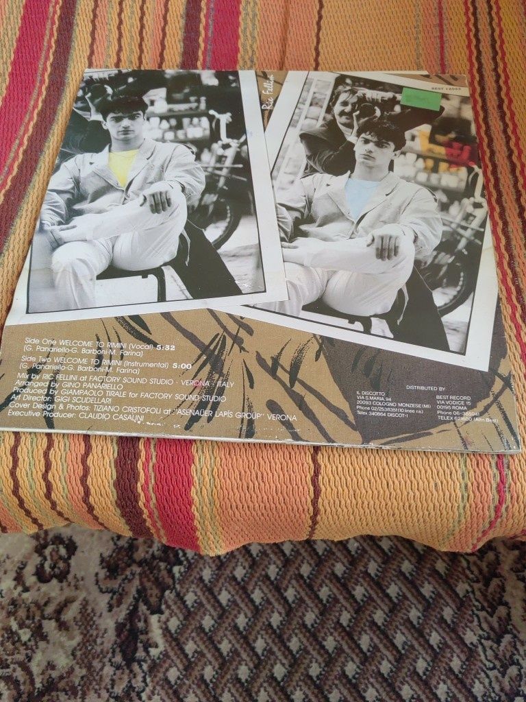 Ric Fellini-Welcome To Rimini, 12"Maxi singiel winylowy Italo disco