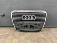 Atrapa grill gril audi a6 c6 chrom znaczek