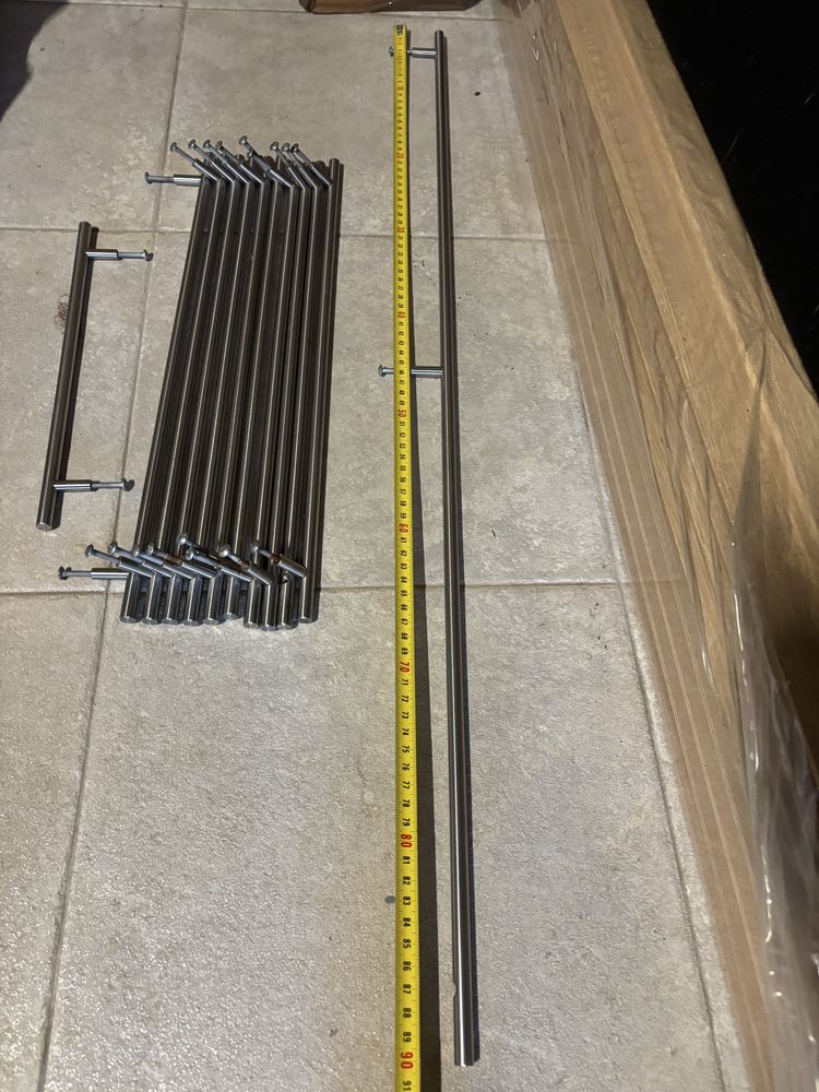 Puxadores inox escovado