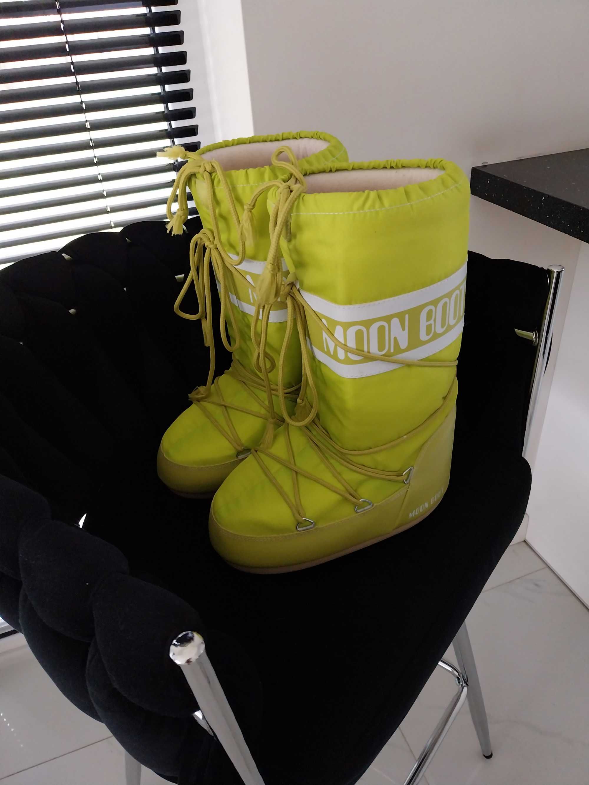 Śniegowce moon boot lime limonka r. 35 - 38