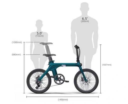 Składany rower elektryczny Fiido D11 36V 11,6AH 250W 19,5kg Gwarancja