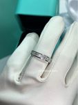 Золотое кольцо дорожка в стиле Tiffany c бриллиантами 2.98ct