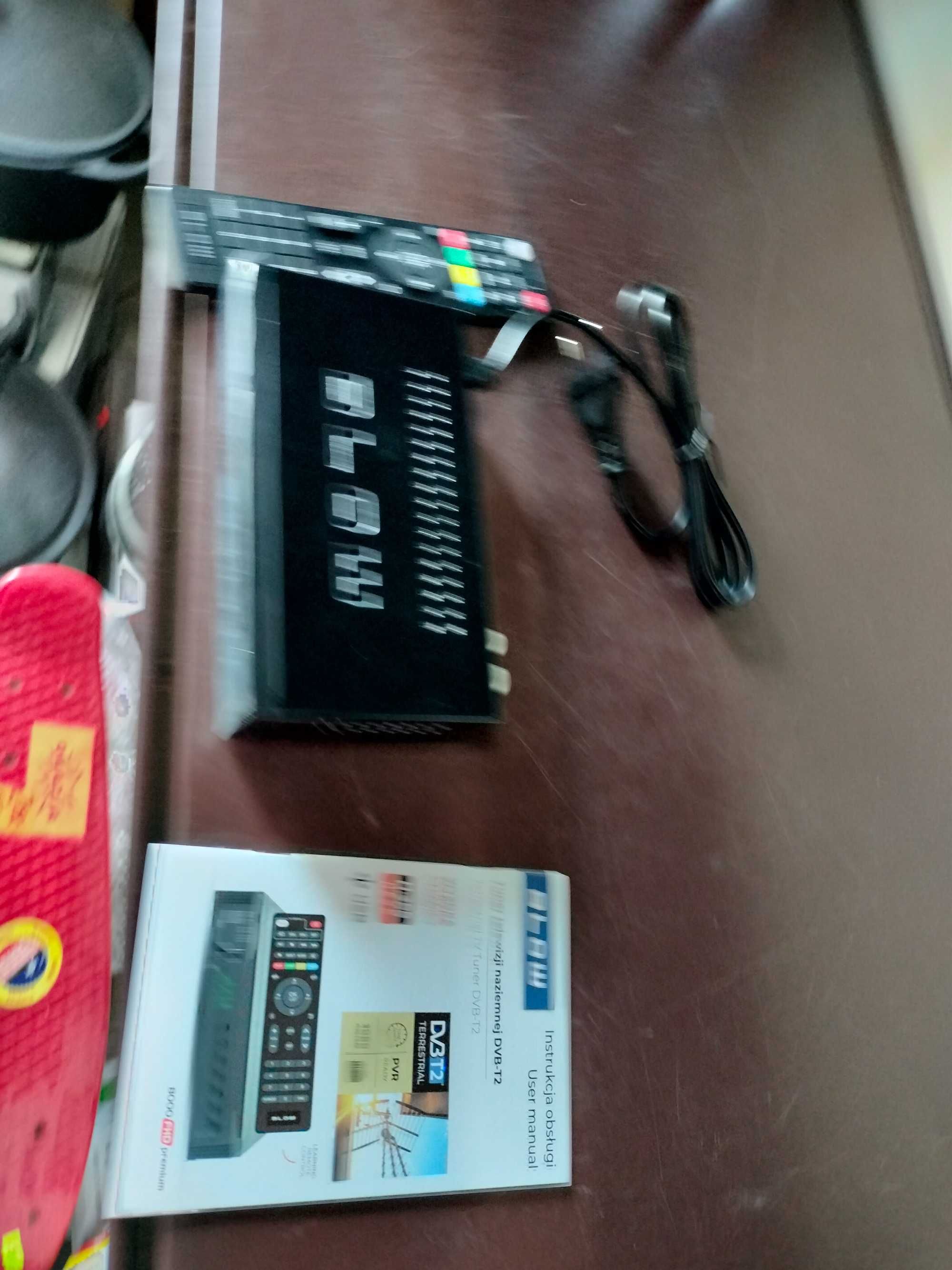 yuner dekoder DVB-T2 TV naziemnej H.265 HEVC FULL HD USB hdmi pilot ba