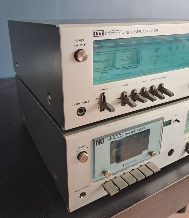 Wzmacniacz ITT HiFi8031B, amplituner, deck HiFi8020