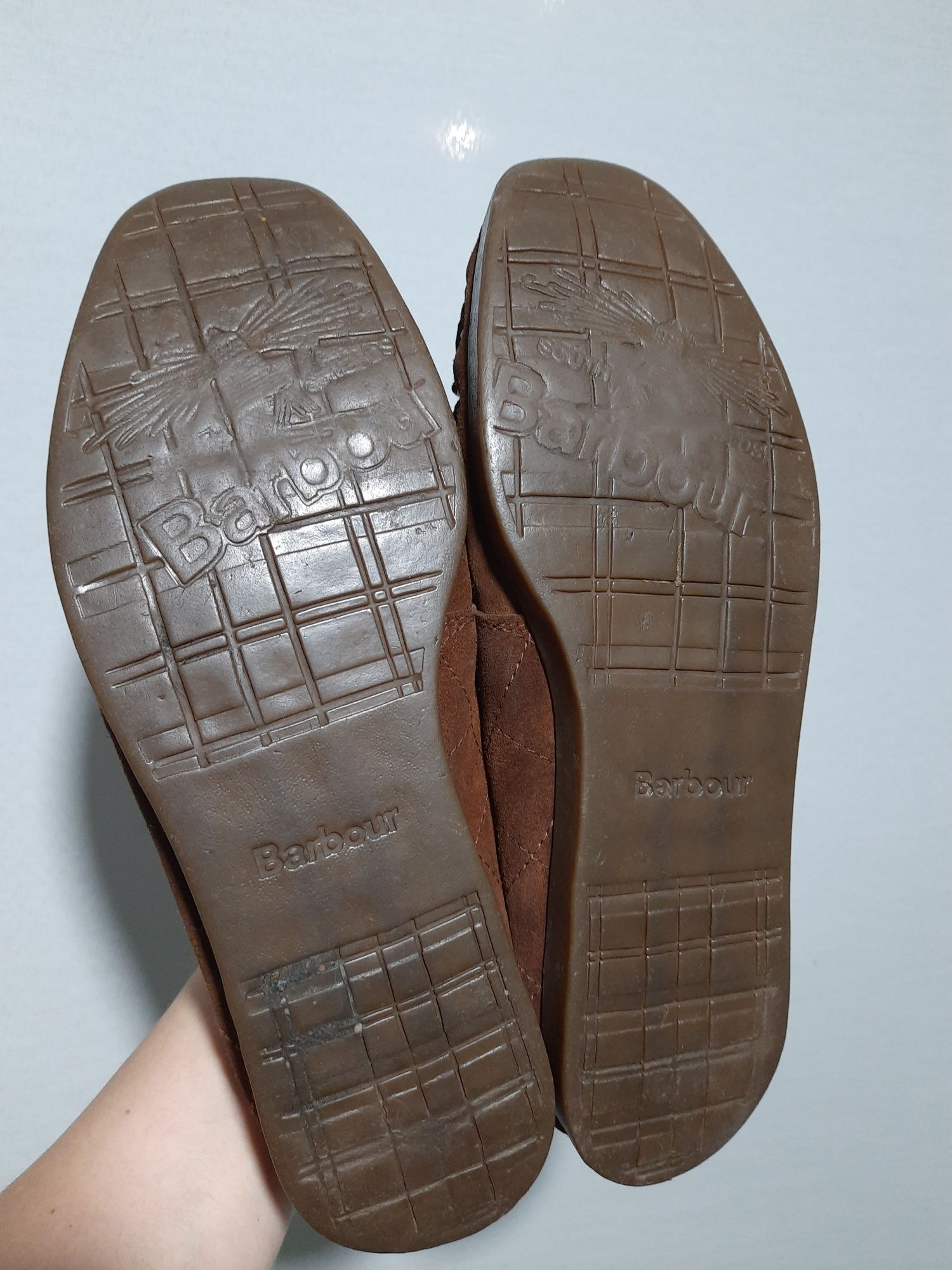 Мокасини замшеві  Barbour fenton коричневий койот 9/42,28 см устілка