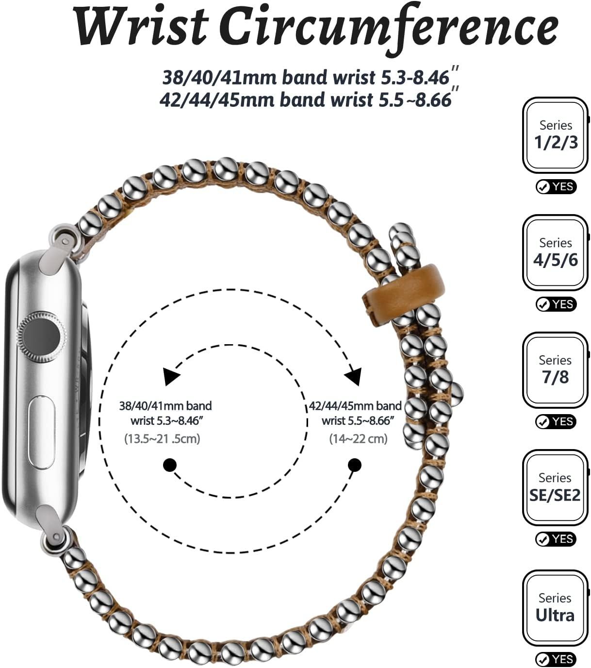 Skórzany cienki pasek  gerbgorb do apple watch zamiennik 38mm