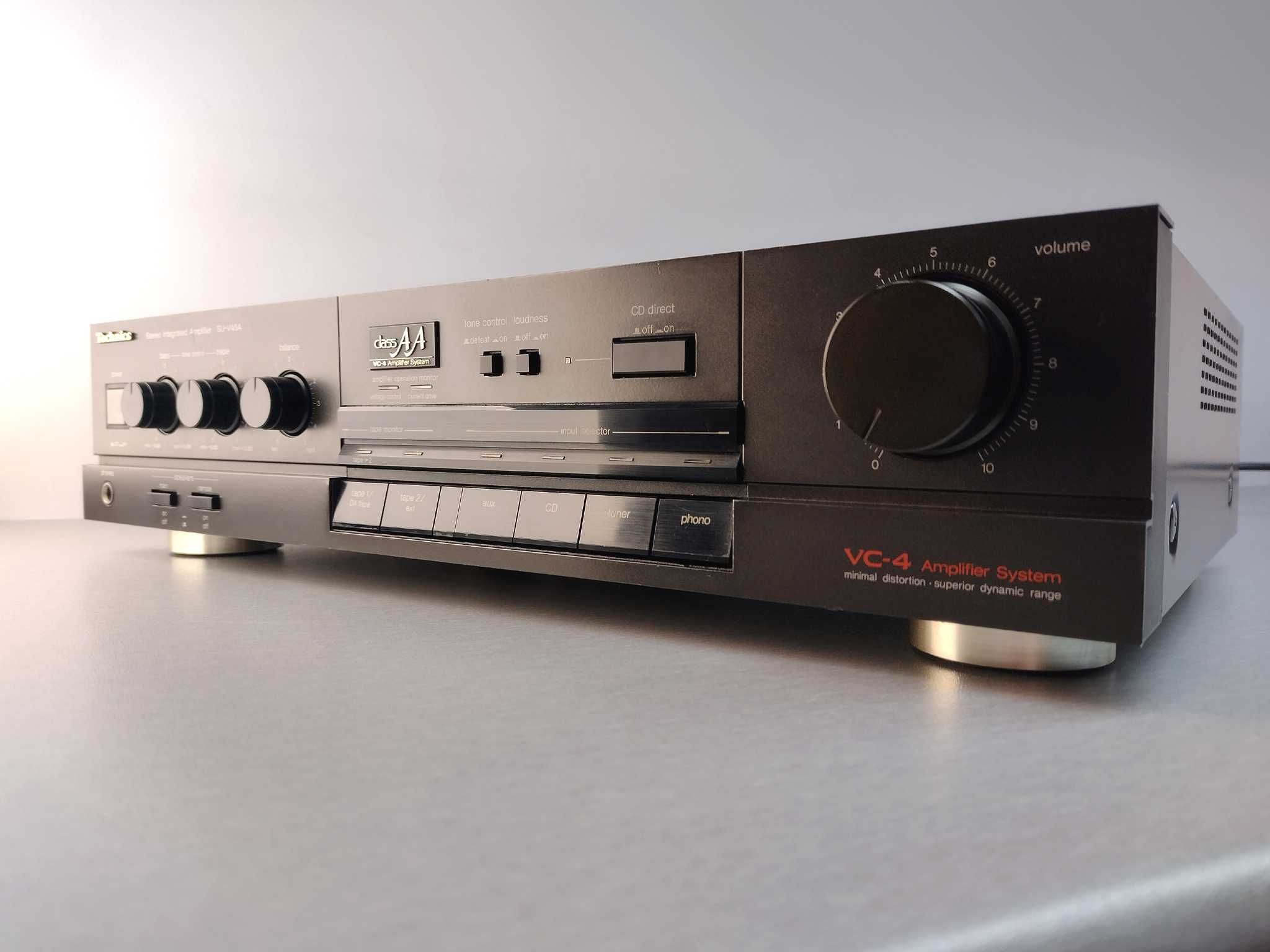 Mocny wzmacniacz stereo TECHNICS SU-V45A - ładny stan, 100% sprawny