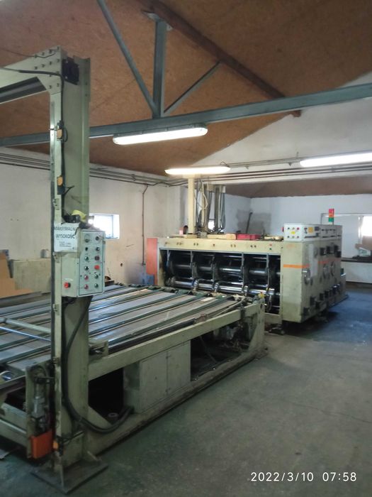 Sloter drukująco-tnący, drukarka do produkcji opakowań z tektury