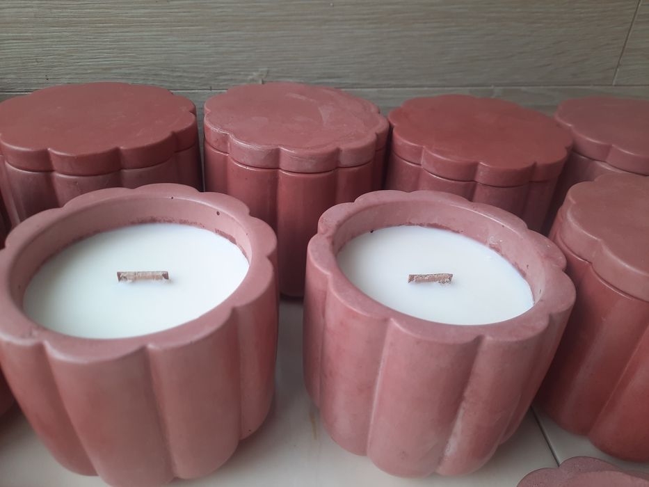 Аромосвіча з соєвого воску ручної роботи 200 грам