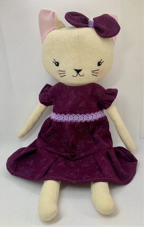 Іграшка Кішка ручної роботи з тканини