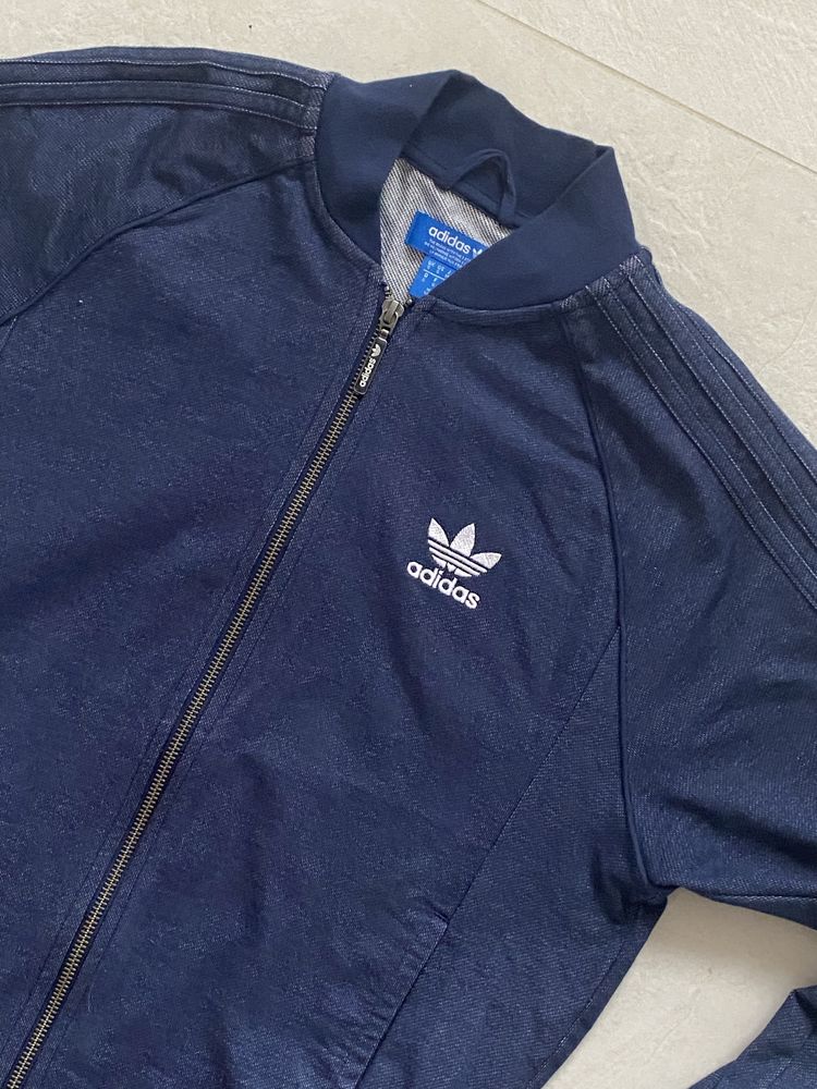 Adidas bluza S sportowa melanż blue