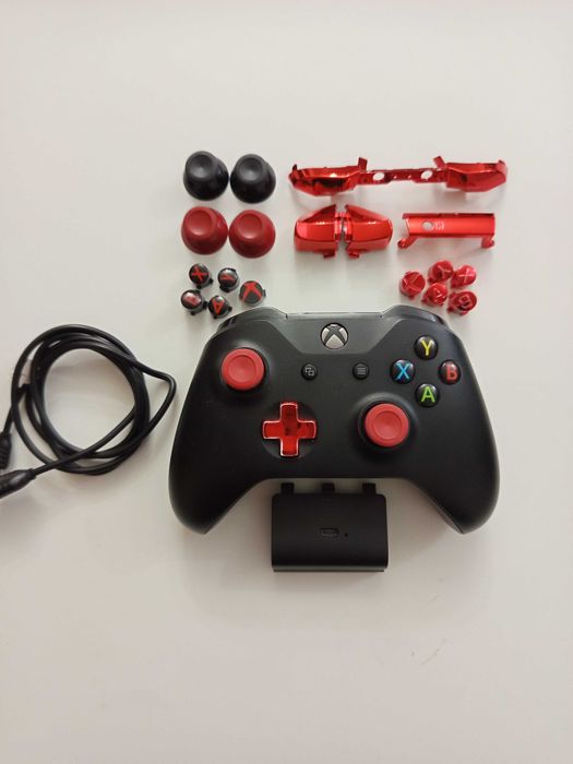 Controle Xbox original + acessórios