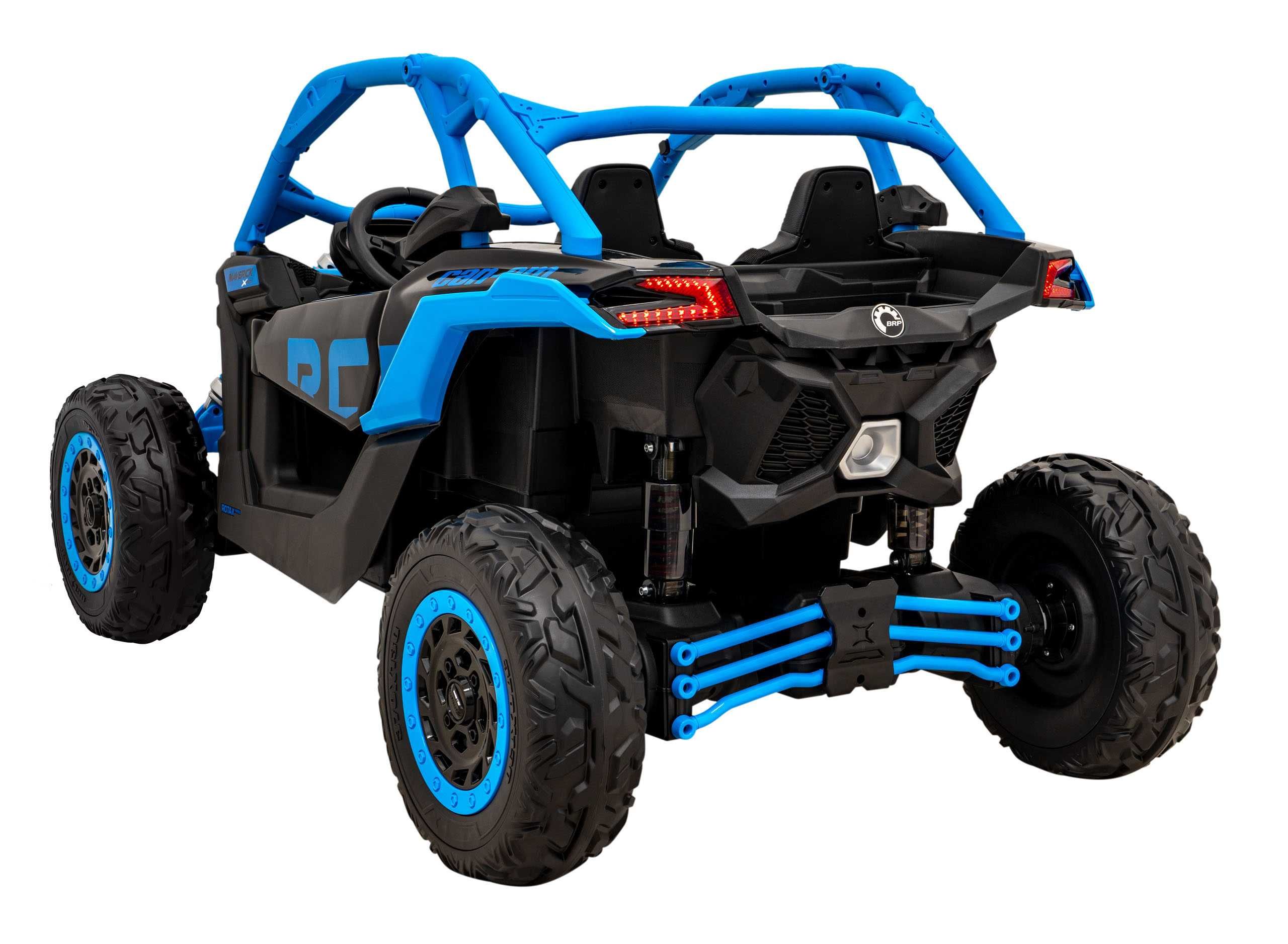 Pojazd Buggy Maverick Turbo Niebieski na akumulator dla 2 dzieci 800W